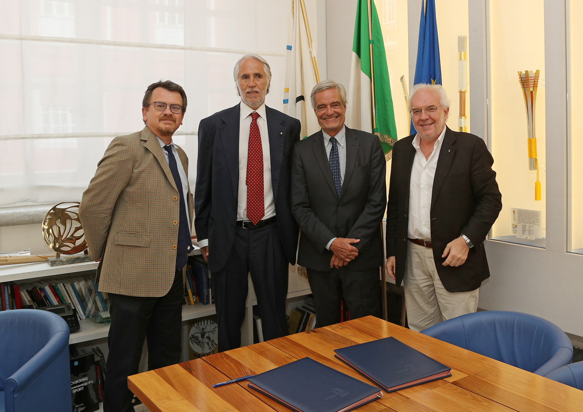 Malagò e Glisenti firmano il protocollo d'intesa, sport protagonista all'Expo 2020 di Dubai