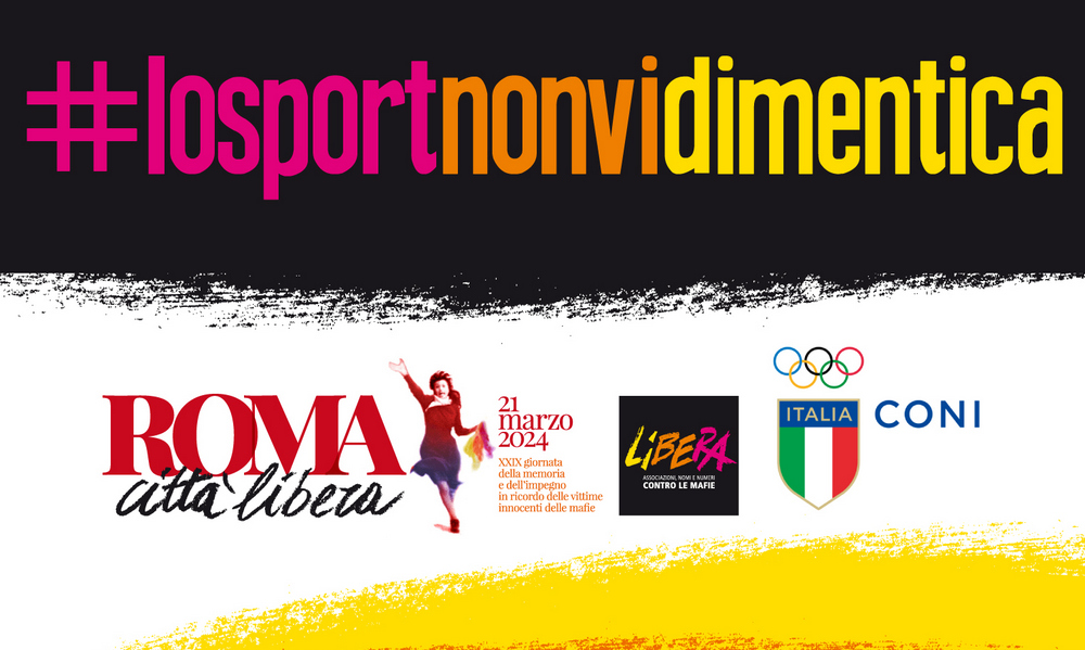 Lo sport italiano scende in campo con Libera in ricordo delle vittime innocenti delle mafie