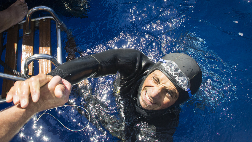 Davide Carrera è il nuovo recordman mondiale Cmas di apnea profonda