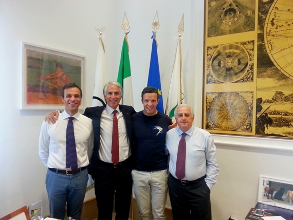 CONI: Malagò welcomes the skier Christof Innerhofer
