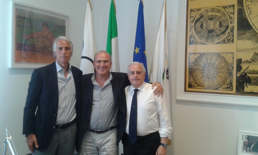 Malagò e Fabbricini incontrano Oreste Perri, nuovo Presidente del CONI Lombardia