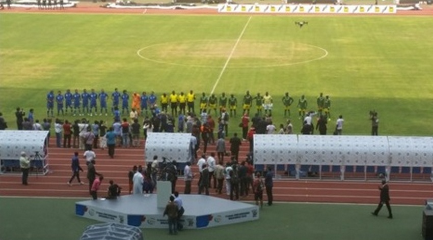 Le stelle Azzurre inaugurano lo stadio di Brazzaville. Tommasi: “Sogniamo le Olimpiadi 2024 a Roma”