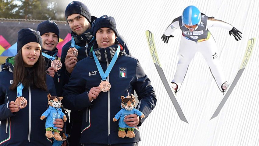 YOG, slittino misto e Malsiner (Salto) di bronzo. Italia a quota 7 medaglie, superata Innsbruck 2012