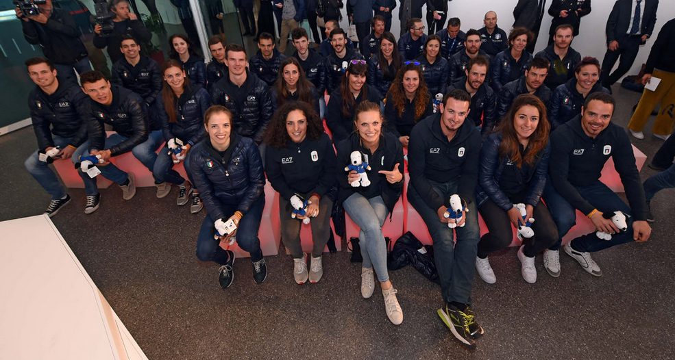 L'Italia Team decolla "Destinazione PyeongChang 2018". Malagò e Mornati: pronti a stupire