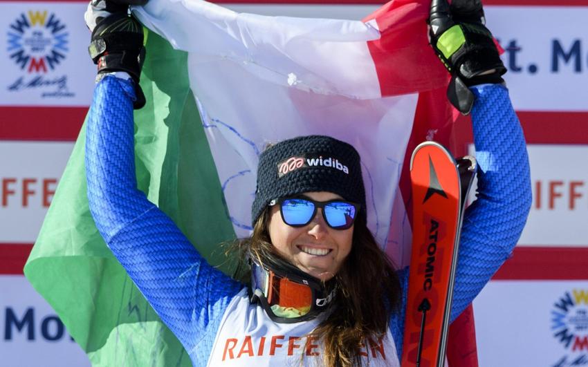 Mondiali: prima medaglia per l'Italia, Goggia di bronzo nel gigante di St. Moritz