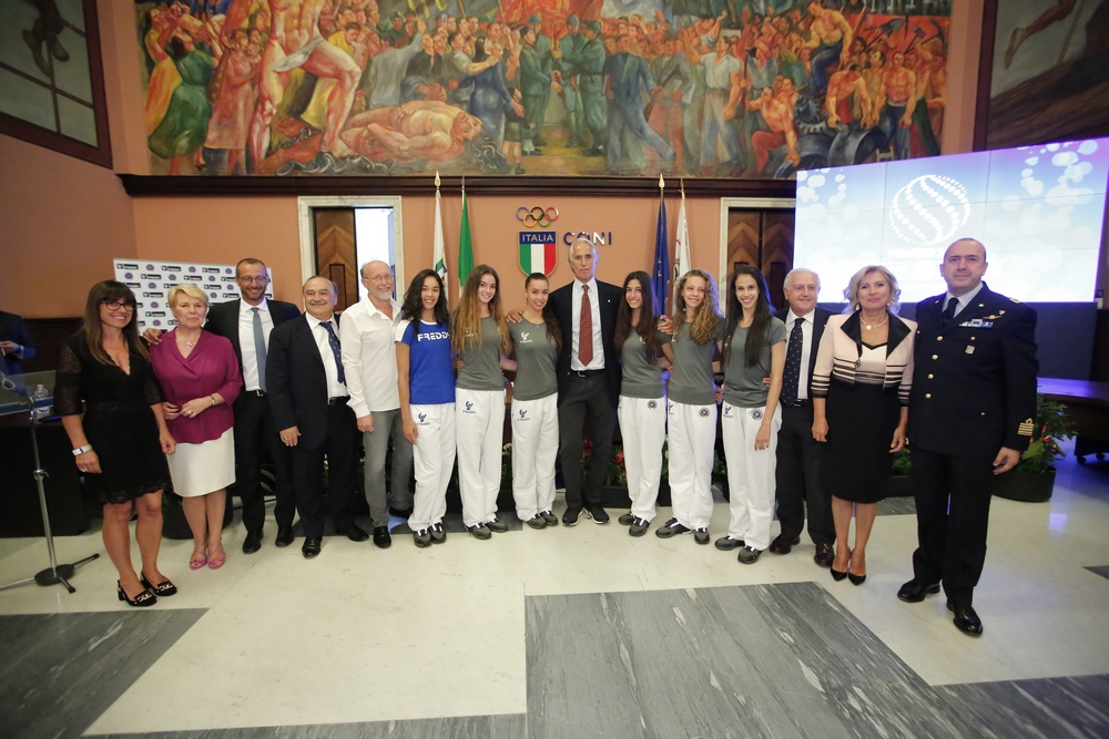 Presentati i Mondiali di ritmica Pesaro 2017, i primi della storia in Italia. Malagò: evento dell'anno