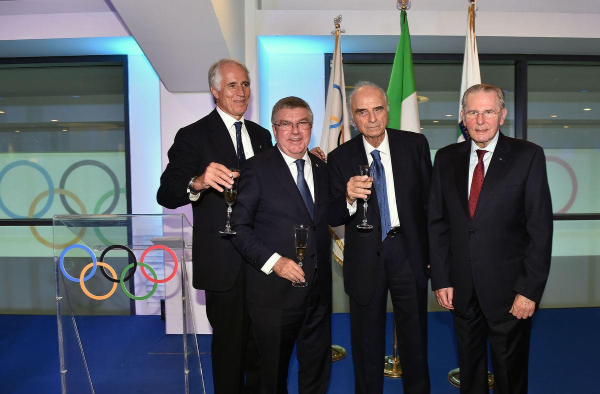 Sport embraces Mario Pescante. The thanks of Bach and Malagò: an example for the Olympic movement