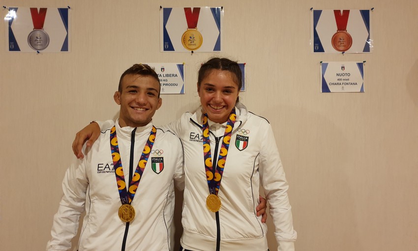 EYOF: doppio oro azzurro con Russo (lotta) e Gamba (atletica), bronzo Fontana (nuoto)