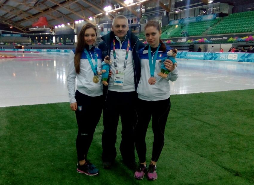 YOG, oro Bonazza e bronzo Cristelli nelle prove miste per nazioni del Pattinaggio velocità