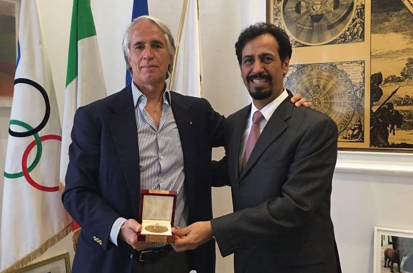 Malagò incontra l’Ambasciatore del Kuwait Al Sabah