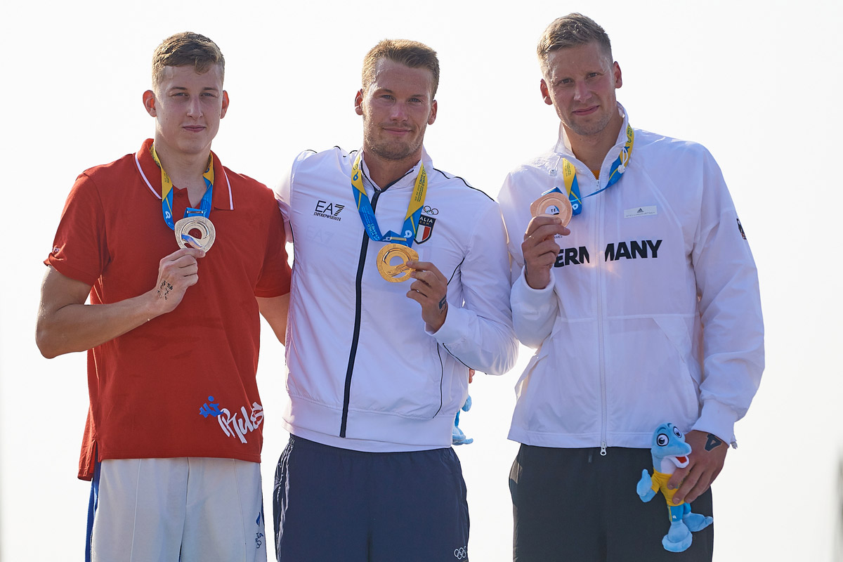 La 1ª storica medaglia dei World Beach Games è dell'Italia. Guidi d'oro nella 5 km di nuoto di fondo
