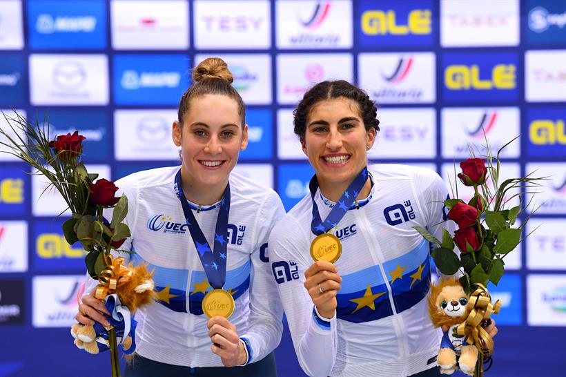 Europei: l'Italia chiude con 4 podi, 14 medaglie totali. Madison, oro Balsamo-Guazzini e bronzo Lamon-Moro