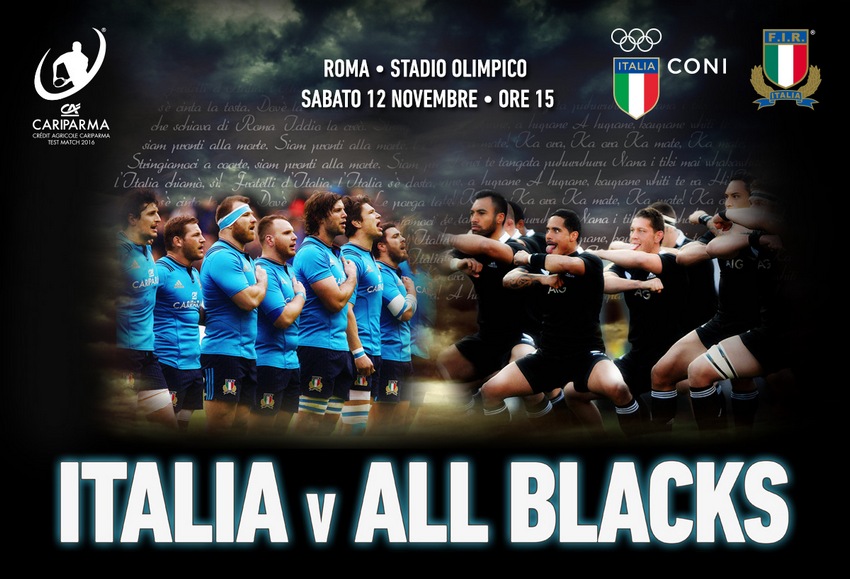 Italia-All Blacks, scelta la formazione azzurra per il Test Match di sabato all'Olimpico