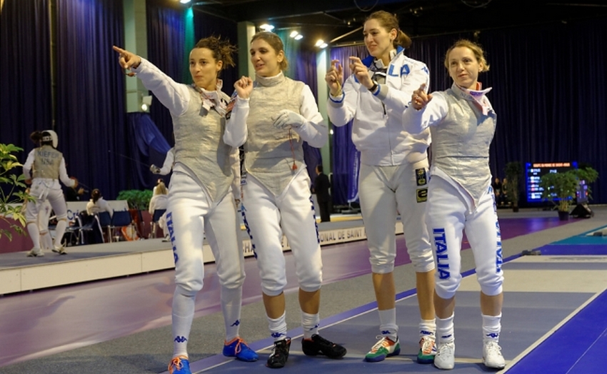 Il Dream Team di fioretto femminile secondo a Cancun in Coppa del Mondo