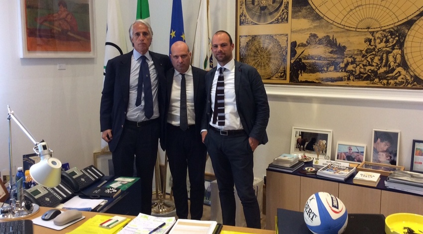 Malagò incontra Bonaccini Governatore dell'Emilia Romagna 