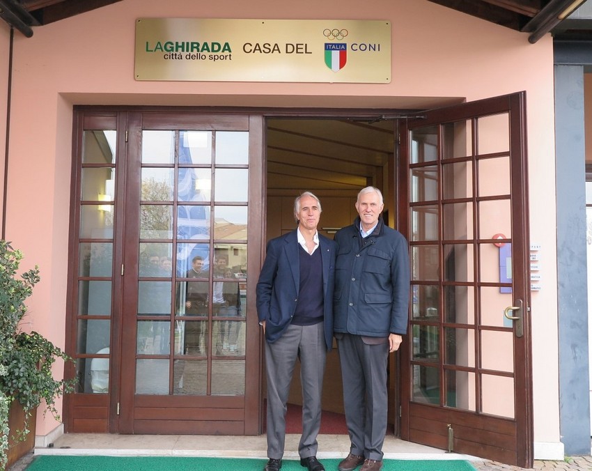 Malagò scopre la targa: La Ghirada “Casa” del Coni