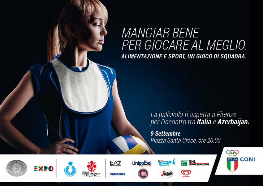“LO SPORT @ EXPO2015”: domani Italia-Azerbaijan di pallavolo a Firenze