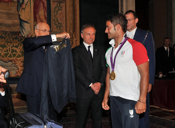 LONDRA 2012: Medagliati olimpici e paralimpici premiati al Quirinale. Petrucci: "Atleti ambasciatori del made in Italy". Napolitano: "Proposta accolta, grazie allo sport italiano sono ringiovanito"