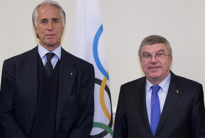 Meeting between Malagò and IOC President Bach in Lausanne
