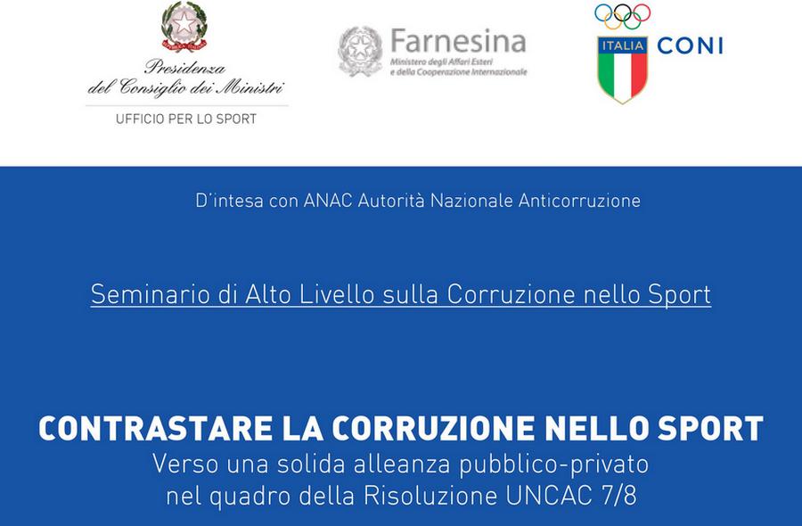 High level seminar “Combat corruption in sports toward a solid public-private alliance"