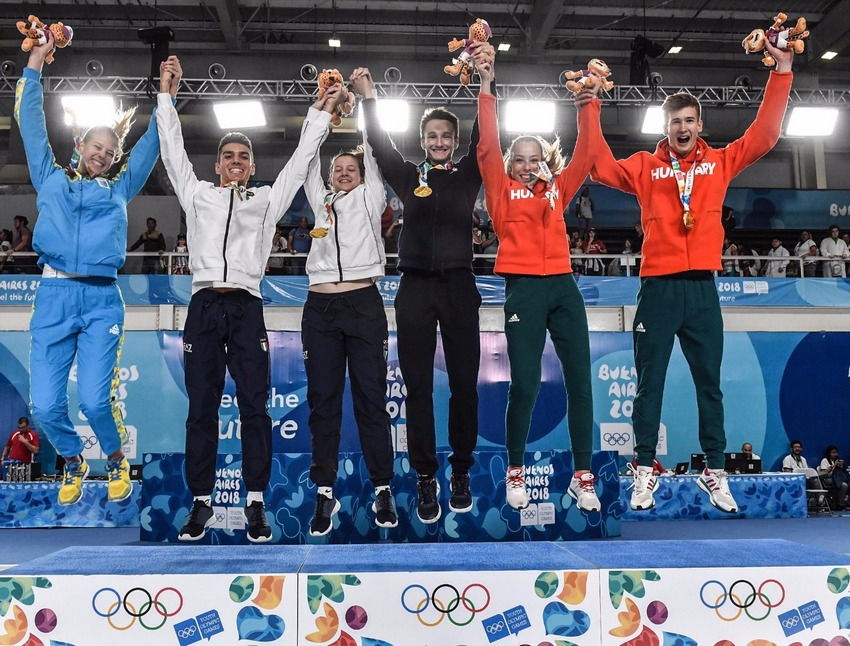 YOG, Di Veroli e Favaretto (scherma) vincono per l'Europa. Ori Toniolo (judo) e Torretti (ginnastica), bronzo Cennamo (taekwondo)