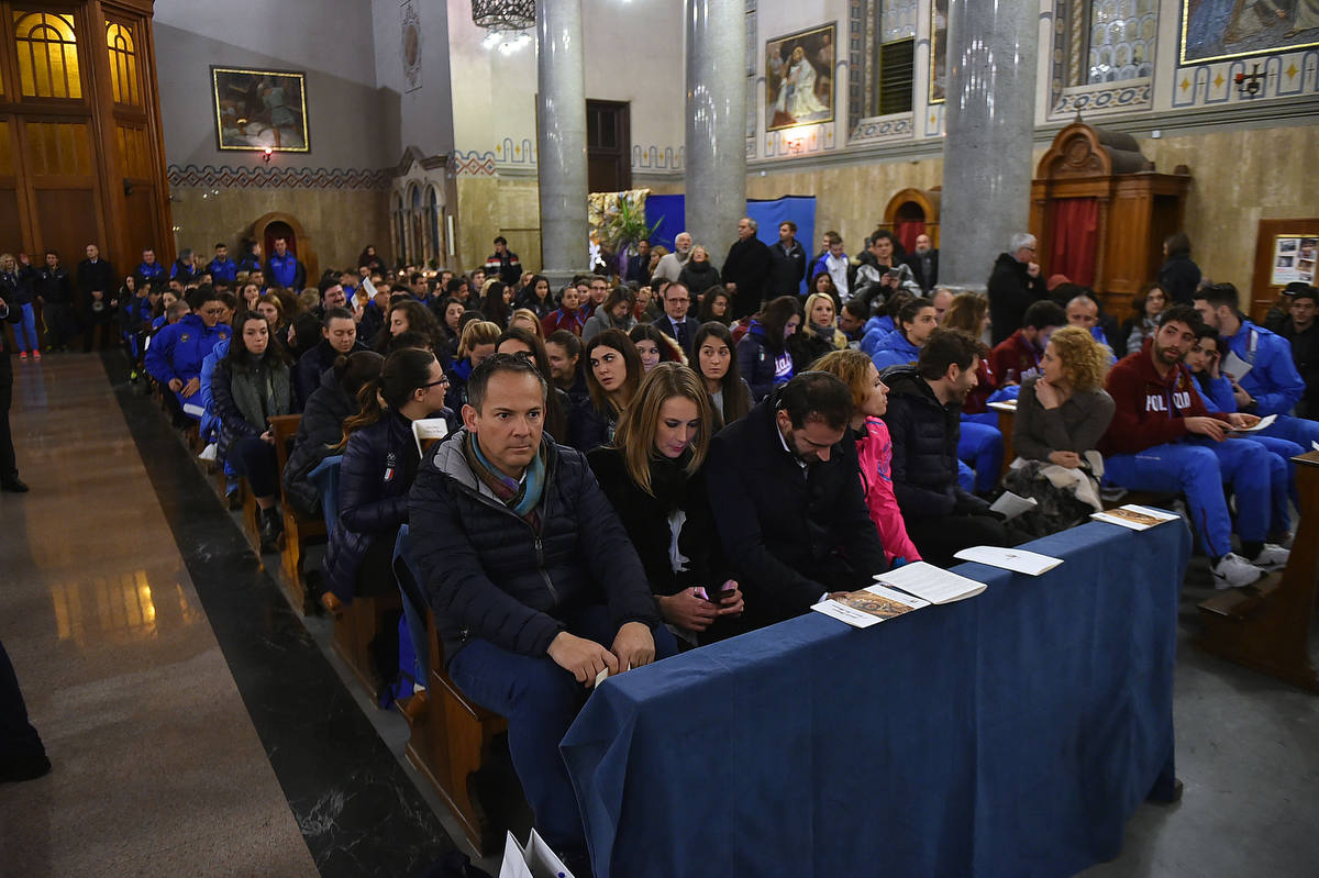 Mass celebration for Athletes. Malagò: Christmas characterised by the profound values of sport
