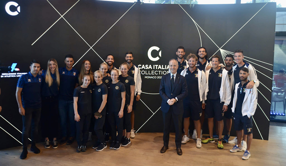 Inauguration of Casa Italia Collection with the Azzurri of Rowing, Cycling and the Gymnastics Fairies