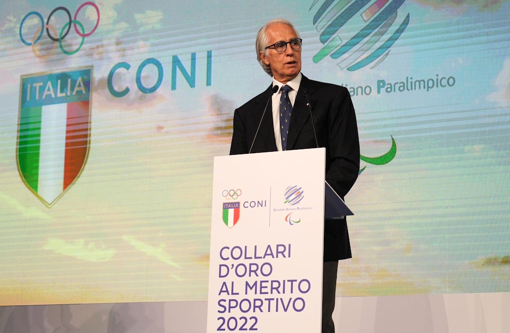 Consegnati a Roma i Collari d'Oro del 2022. Malagò: per lo sport italiano un anno da record