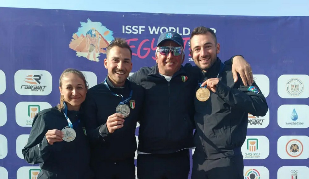 Coppa del Mondo, è grande Italia nello skeet al Cairo: Rossetti e Sdruccioli primo e secondo, Scocchetti sul podio femminile