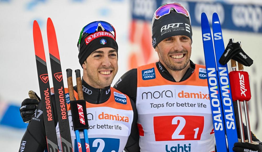 Coppa del Mondo: Pellegrino e De Fabiani secondi nella team sprint di Lahti