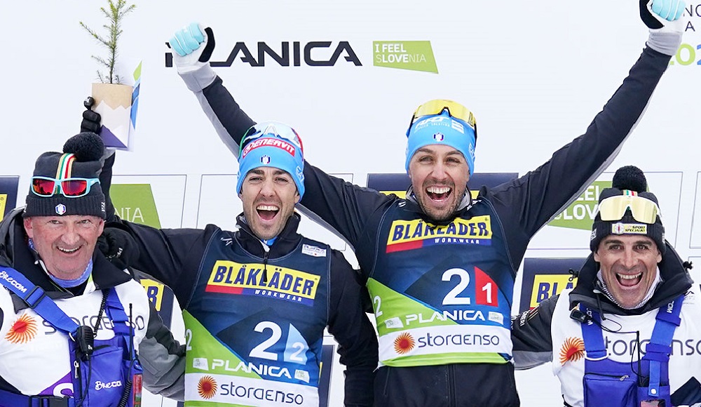 Pellegrino e De Fabiani d'argento nella team sprint iridata di Planica