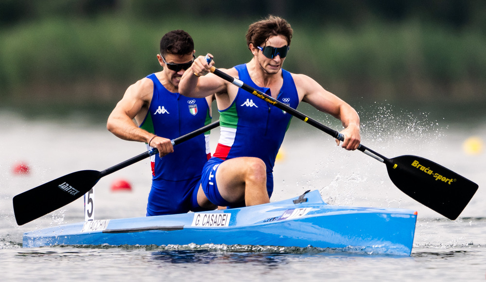 Carlo Tacchini and Gabriele Casadei seventh in World Championship: Olympic quota for Italy in C2 500