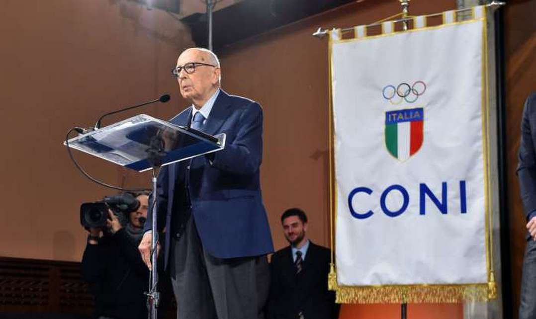 Farewell to Giorgio Napolitano, the “Collare d’Oro” President. Minute’s silence at sporting events