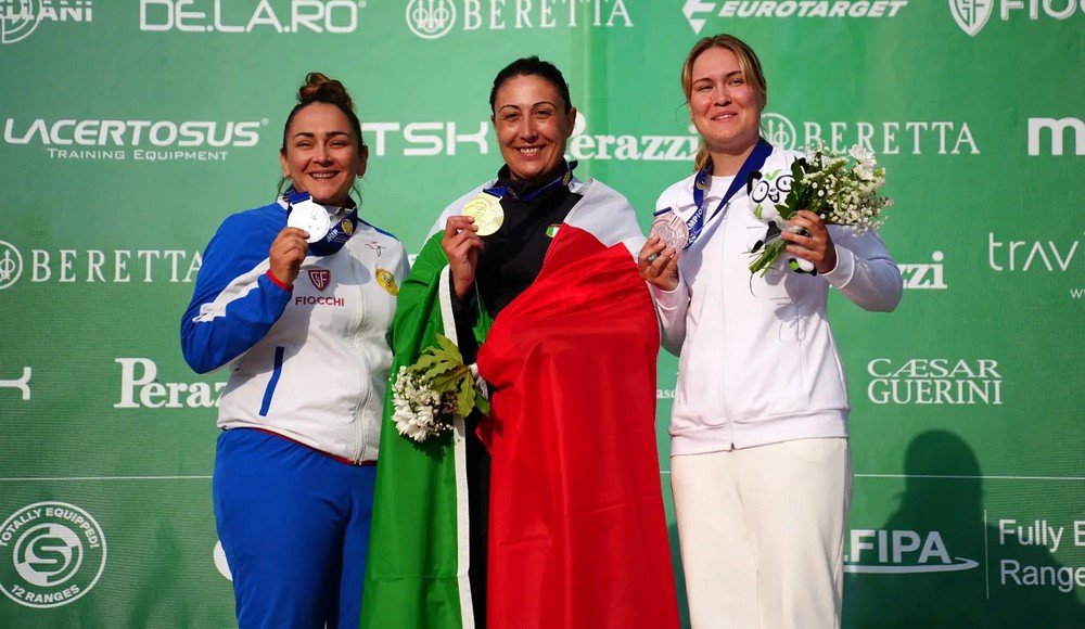 Europei di skeet: Diana Bacosi domina la finale e vince la medaglia d'oro a Lonato del Garda