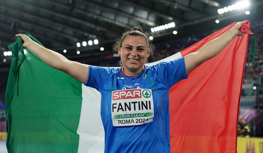 Europei di Roma: Sara Fantini d'oro nel martello, argento per Filippo Tortu nei 200 metri