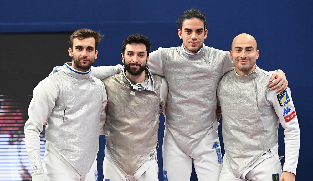 Italian foil fencers finish fourth in the World Cup in Paris and qualify for the Olympics