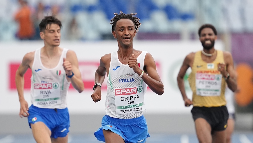 Crippa vince la mezza maratona di Roma davanti a Riva: bronzo per Tecuceanu negli 800 e Dosso nei 100, Italia da record agli Europei