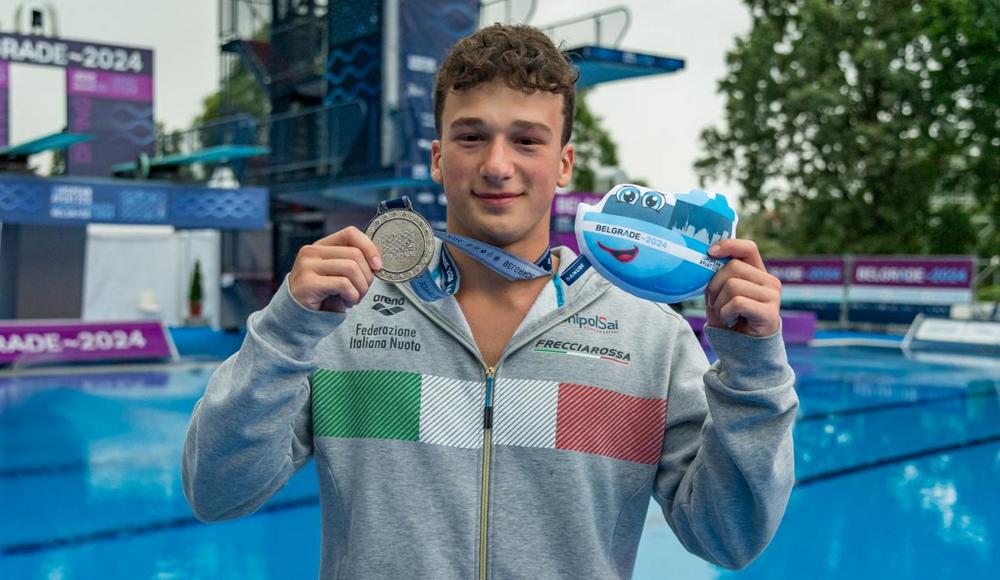 Trampolino 3 metri: Matteo Santoro ottiene la medaglia d'argento agli Europei di Belgrado