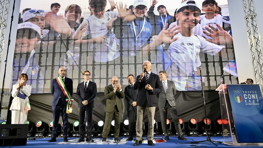 Trofeo CONI, spectacular opening ceremony in Bari. Buonfiglio: “This is what a winning Italy looks like”
