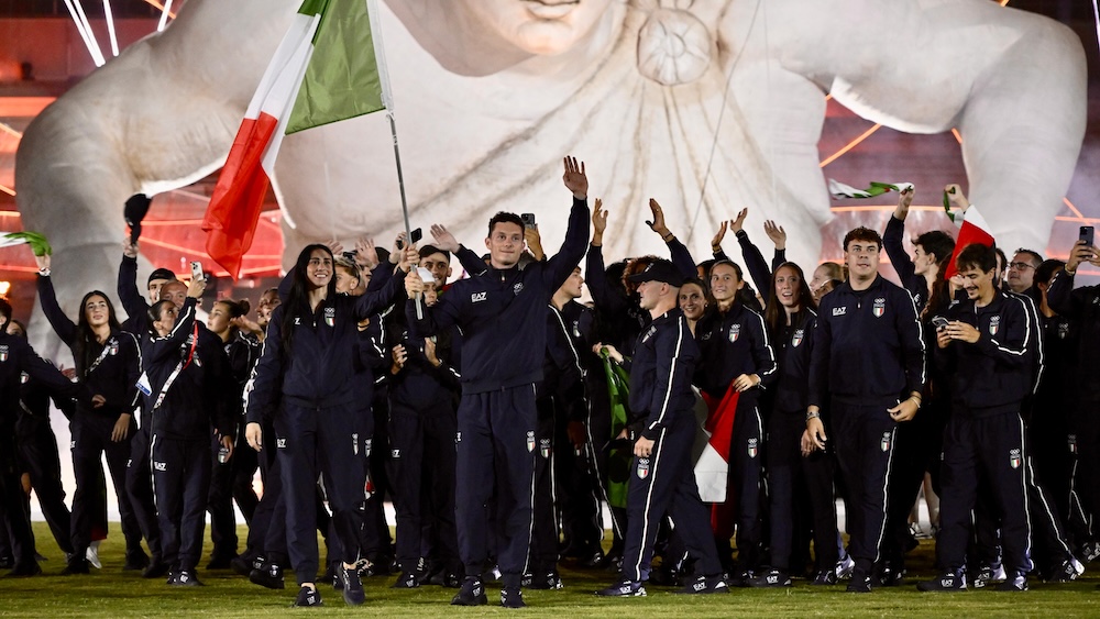 President Mattarella declares Taranto 2026 open as flagbearers Testa and Tortu lead an enthusiastic welcome for Italia Team