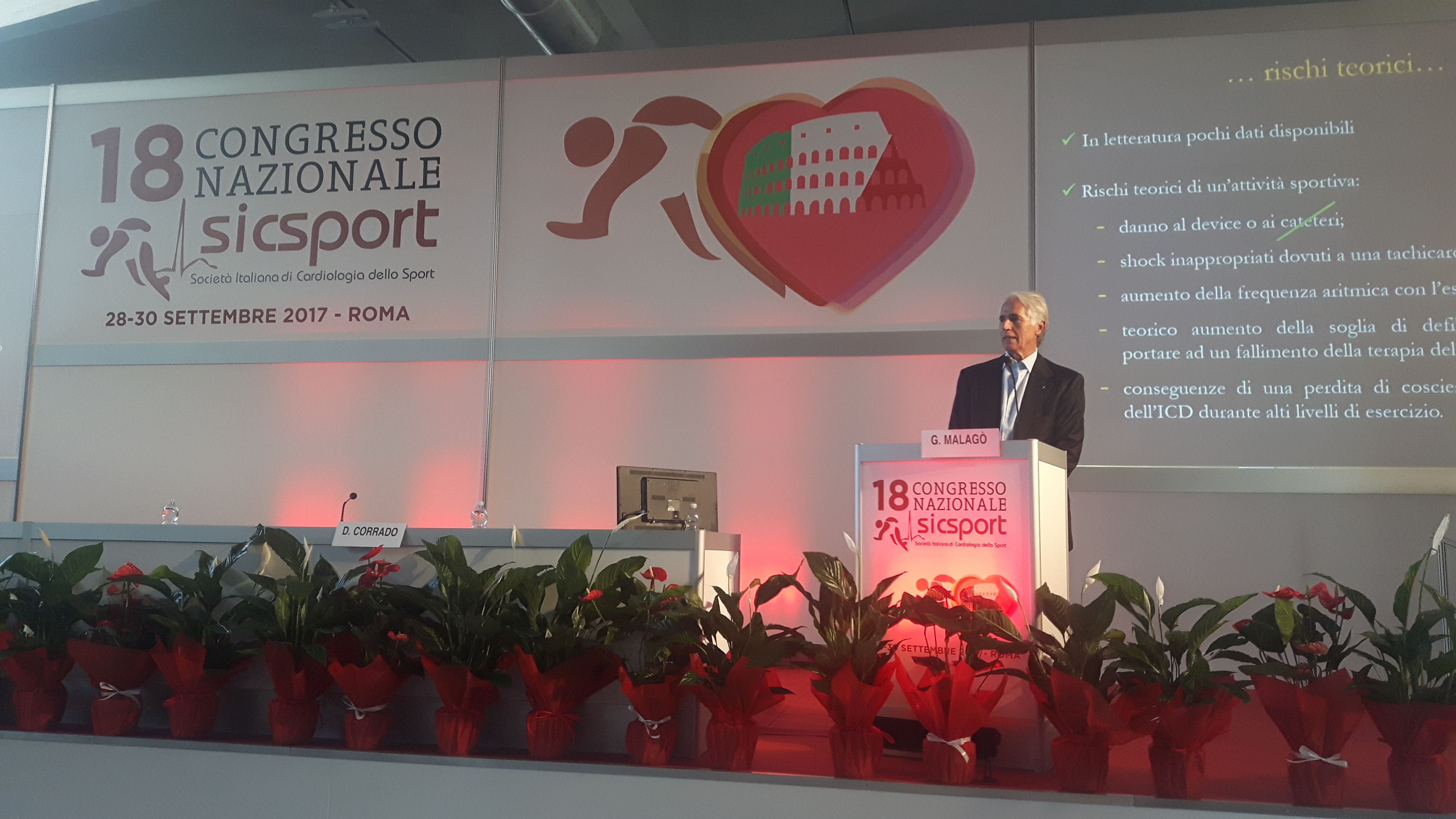 Malagò all'apertura del 18° Congresso Nazionale della Società Italiana di Cardiologia dello Sport