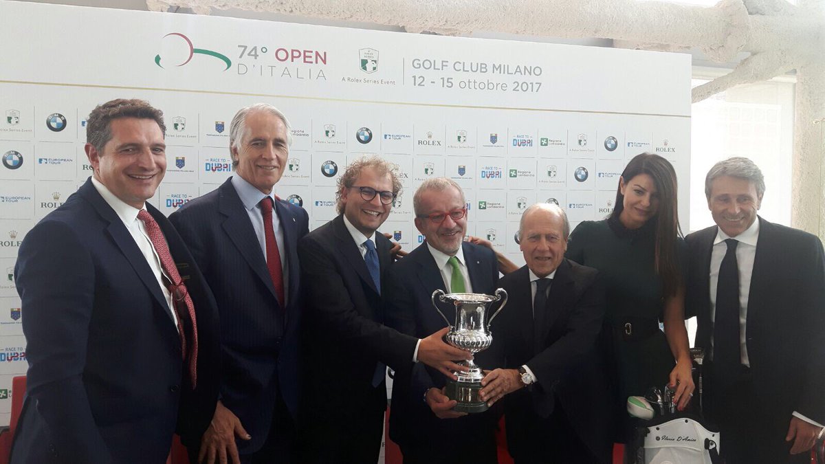 Malagò alla presentazione del 74° Open d'Italia con vista Ryder Cup 2022