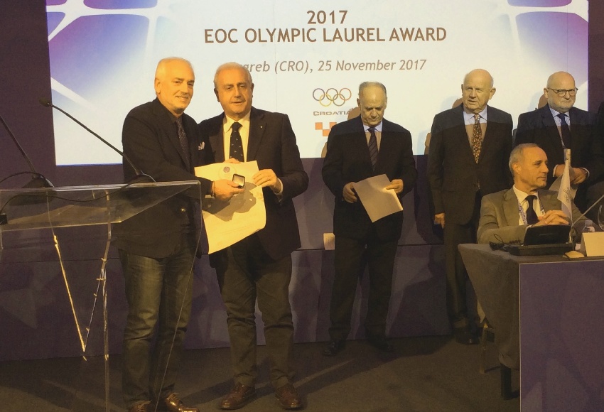 Roberto Fabbricini riceve il “Premio Alloro Olimpico Europeo”