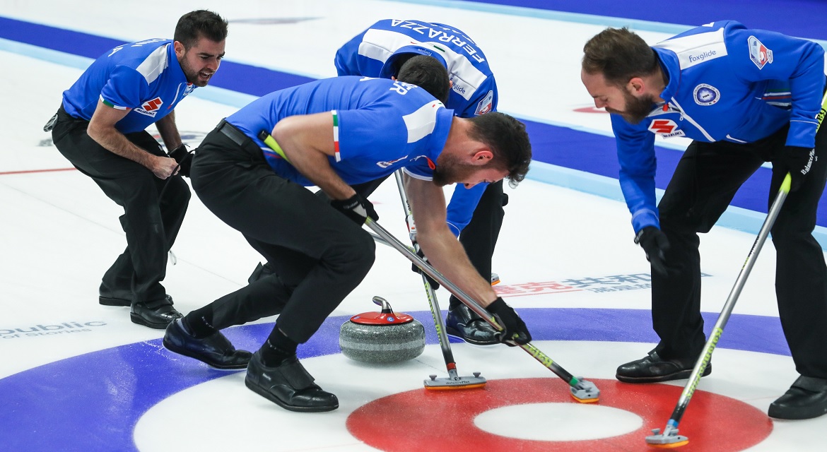 Italy’s Men make history: the team beat Denmark in Pilsen and qualify for PyeongChang