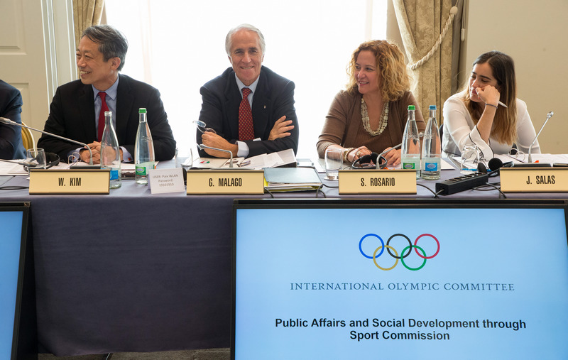 Malagò participates in IOC Public Affairs and Social Development through Sport Commission