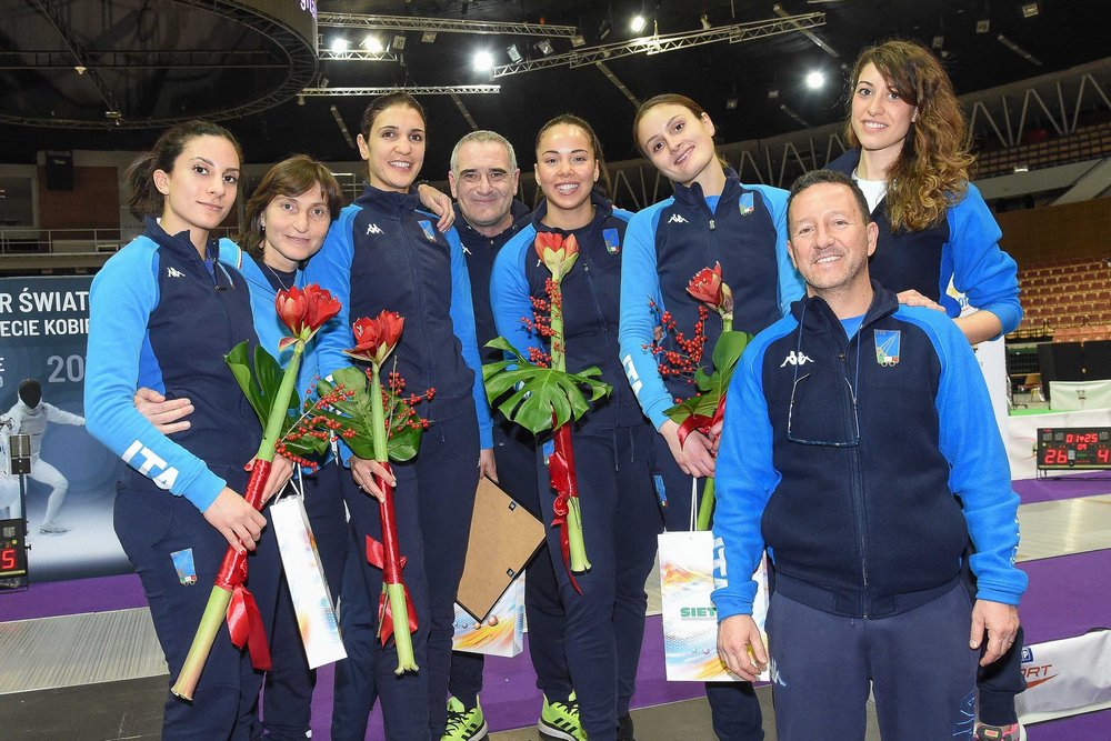 Italia Fioretto femminile gruppo Katowice2019