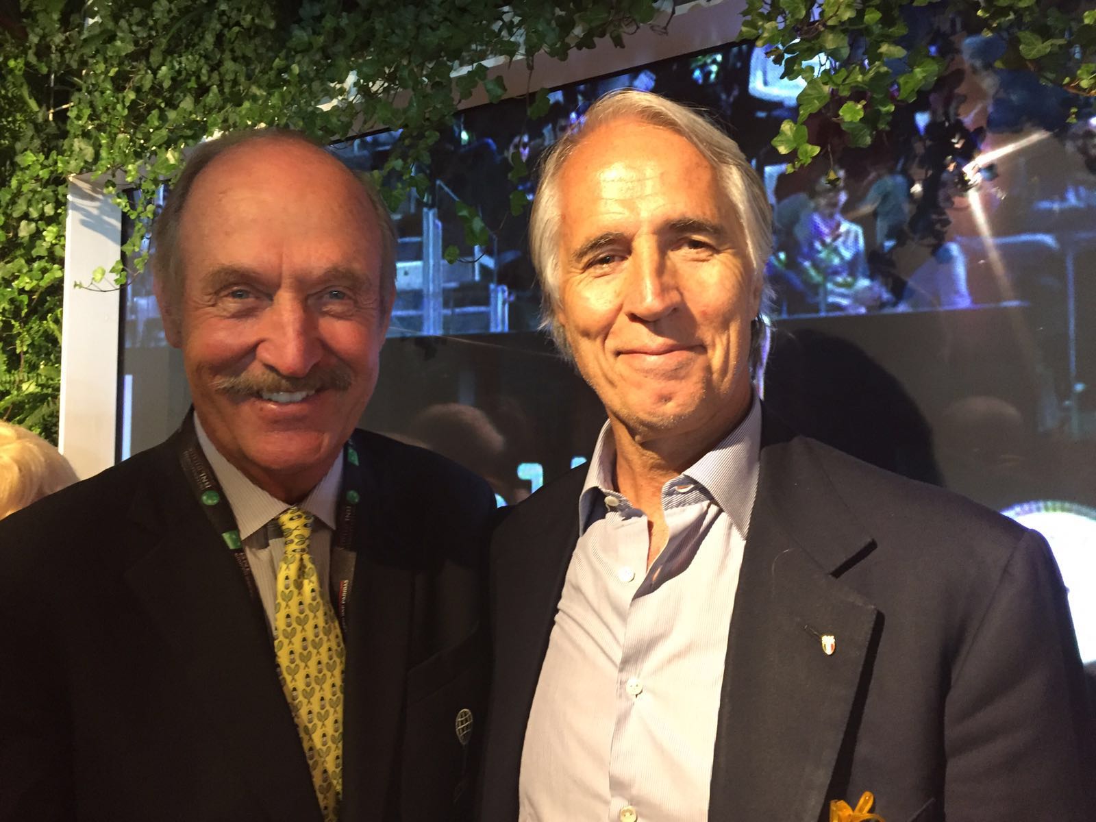 Malagò incontra l'ex tennista Stan Smith