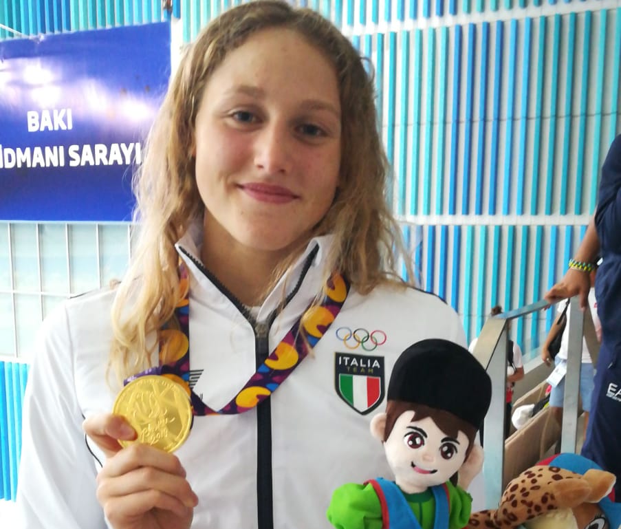 Super Italia a Baku: oro di Sofia Sartori nei 200 farfalla, 4 argenti e un bronzo