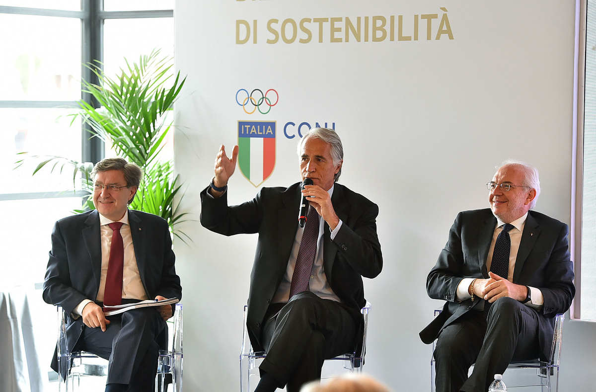 Presentation of the sustainability report Malagò: "CONI is an Italian certainty". Miglietta: "Important results"