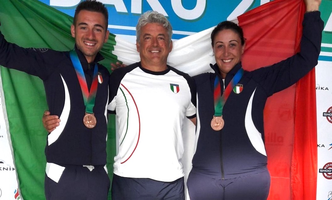 Bacosi-Rossetti vincono l’argento nel Mixed Team di Skeet ai Mondiali